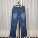 Men's Cleanfit Washed Black Gray Splatter Fringe Flared Jeans - Straight Leg Distressed Denim Pants With Raw Hem_mkmklike.com