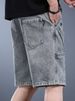 Men's Summer Retro Workwear Trendy Loose Plus Size Denim Sports Shorts Five Point Pants Versatile Casual Clothing_mkmklike.com