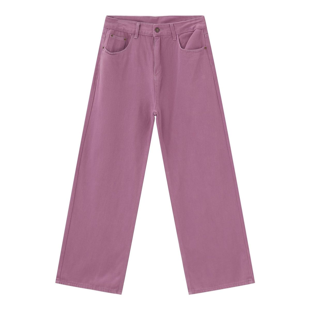 EF JEANS | 2024 New Vintage Japanese Trend Straight Casual Pants Purple Washed Loose Jeans_mkmklike.com