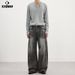 Men's Clothing Men's Wide Leg Straight Leg Jeans American Streetwear Brand Vibe Patchwork Washed Distressed Clothing_mkmklike.com