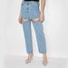 Women's Clothing Versatile Slim Deep Light Blue Jeans Women's Autumn New Straight Tube Loose High Waist Trousers_mkmklike.com