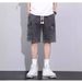Men's Clothing Workwear Denim Shorts Men's Summer Thin Fashion Loose Retro High Street Five Point Pants_mkmklike.com