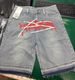 Men's Clothing Cross Border Factory Direct Sales American Retro Washed Loose Shorts Personality Trend Pattern Street Straight Jeans Men_mkmklike.com