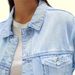 Women's Light Blue Washed Denim Jacket Loose Fit Drop Shoulder Short Versatile Top Factory Direct Wholesale_mkmklike.com
