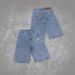 Men's Clothing Y2k Pattern Embroidery Straight Wide Leg Pants Street Hip Hop Denim Shorts Loose Washed Shorts_mkmklike.com