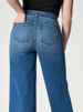 K Fashion Women's Wide Leg Mid Waist High Elastic Waisted Jeans_mkmklike.com
