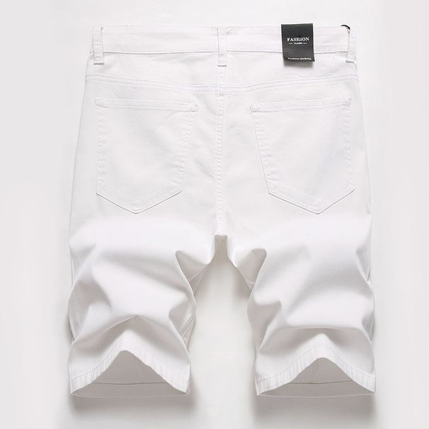 Loom 2022 Trendy European And American Style Ripped New Denim Mid-Length Retro Plus Size Summer Men's Cross-Border Shorts_mkmklike.com
