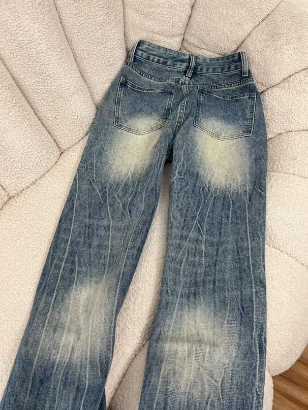 Men's Streetwear Denim Pants - Vintage Washed Hip-Hop Jeans With Graphic Print (Black/Gray/Blue, Sizes S-3xl)_mkmklike.com