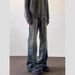 Men's High Street Washed Jeans – Vintage Straight Leg With Subtle Flare_mkmklike.com