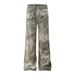 2025 High Ripped Lace Vintage Print Jeans Hip Hop Street Style Men's Trendy Straight Pants_mkmklike.com