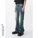 Denim Straight Micro-horn Jeans Men_mkmklike.com