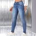 Women's High-Stretch Skinny Ankle Jeans - Slimming & Comfortable Denim Pants For Everyday Wear_mkmklike.com