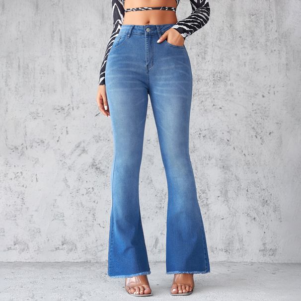 Women's High Waist Flared Jeans - Stretchy Bootcut Denim Pants For Work & Casual Wear_mkmklike.com