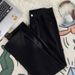 Men's High Street Washed Solid Color Jeans Comfortable Straight Leg Trendy Retro Casual Wide Leg Trousers_mkmklike.com