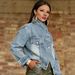Women's Clothing Vintage Washed Denim Jacket – Motorcycle-Inspired Collar & Distressed Details (5 Sizes, Light Blue)_mkmklike.com