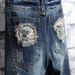 Ripped Denim Shorts Men's Loose Straight Beggar Trendy Brand Plus Size Cropped Pants And Pants_mkmklike.com