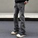 Men's Clothing Men's Straight Flared Cleanfit Pants High Street Vibe_mkmklike.com