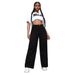 Women's Clothing Women's High Waist Wide Leg Distressed Denim Jeans – Classic Black, Light Blue, Dark Blue – Loose Fit Straight Leg Long Pants_mkmklike.com
