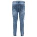 Men’s Slim Fit Stretch Jeans – Mid-Rise Skinny Denim Pants, Washed & Distressed (S-XXL, Light Blue) For Casual & Streetwear_mkmklike.com