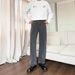 Nordmann 2025 Spring New Korean Style Straight Retro Black Gray For Men Loose High Waist Wide Leg Cool Jeans_mkmklike.com
