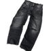 Unisex Washed Distressed Ripped Jeans European American Style Casual Wide Leg Pants Street Fashion_mkmklike.com