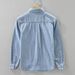 Denim Retro Long Sleeved Shirt For Men, Fashionable And Versatile, Artistic And Casual Loose Top_mkmklike.com