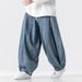 2025 New Large Size Japanese Loose Harlan Straight-leg Pants Wide-leg Casual Pants American Jeans Cross-border Foreign Trade_mkmklike.com
