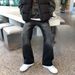 Men's Clothing Men's Retro Washed Straight Leg Jeans Thickened Loose Fit Floor Length Korean Style Commuter Outfit_mkmklike.com
