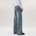 Vintage Blue Straight Leg Jeans For Men - Classic Cotton Denim Pants With Washed Finish, Comfortable Fit For Casual Wear (S-3XL)_mkmklike.com