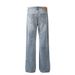 American High Washed Jeans Men's Street Fashion Loose Straight Pants Casual Simple Versatile Wide-Leg Trousers_mkmklike.com