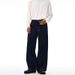 Men's Selvedge Red Trim Raw Denim Jeans Dark Blue Straight Leg Cleanfit Trousers Unisex_mkmklike.com