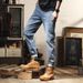 Factory Direct Sales Trendy Brand Retro Heavy Industry Washed Jeans Men Plus Fat Plus Size European And American Embroidered Jeans Men_mkmklike.com