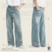 Men’s American Retro Wide-Leg Jeans – Loose Straight Fit Washed Denim (S-XL)_mkmklike.com