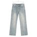 Men's American Style Washed Flared Jeans Loose Fitting Trendy Spring Retro Curved Blade Semi-Elastic Midweight Straight Pants_mkmklike.com