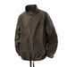 Plus-size Spring And Autumn New Trendy Casual Jacket, Loose-fitting Sports Striped Turn-down Collar, Extra-large Size_mkmklike.com