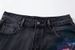 Men's Distressed Straight Leg Jeans Artistic Street Style Black Gray Oil Painting Pattern Casual Normcore mid Waist Zipper Fly_mkmklike.com