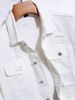 Men's Clothing Slim Fit Ripped Denim Jacket Trendy High Street Style Slight Stretch Polyester_mkmklike.com