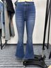 High-Waisted Flared Jeans For Women – Stretch Denim Bootcut Pants With Vintage 70s Silhouette (S-2XL, Classic Blue, Slimming & Streetwear)_mkmklike.com