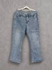 Men's Clothing High Street Jeans, Washed And Distressed Light Blue, Logging Workwear Style, Men's Street Vintage Casual Pants_mkmklike.com