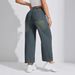 Vintage High Waist Wide Leg Jeans For Women – Washed Denim Pants (90% Cotton, Relaxed Fit, Distressed Look, Streetwear Style)_mkmklike.com
