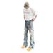 20256 Trendy Brand Jeans Men's Slim Straight Ripped Retro Ruffian Handsome Beggar Old Trousers Are Popular_mkmklike.com