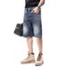 Suitable For All Seasons 2025 Spring New Blue High-End Denim Men's Summer Loose Versatile Trendy Casual Shorts_mkmklike.com