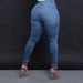 Women's Clothing High Elastic Slim Jeans All Match Skinny Pants_mkmklike.com
