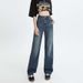 In-stock Lyocell Ultra-thin Soft Denim Narrow Straight High-waisted Fashionable Slimming Slightly Stretchy Women's Jeans_mkmklike.com