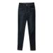 Women's Fleece-lined Thickened Jeans For Autumn And Winter, Plaid Inner Fleece Warm Pants, High-waisted,_mkmklike.com