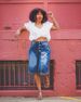 Women's High-Waisted Cropped Jeans Multi-Button New Style 2025 Independent Store_mkmklike.com