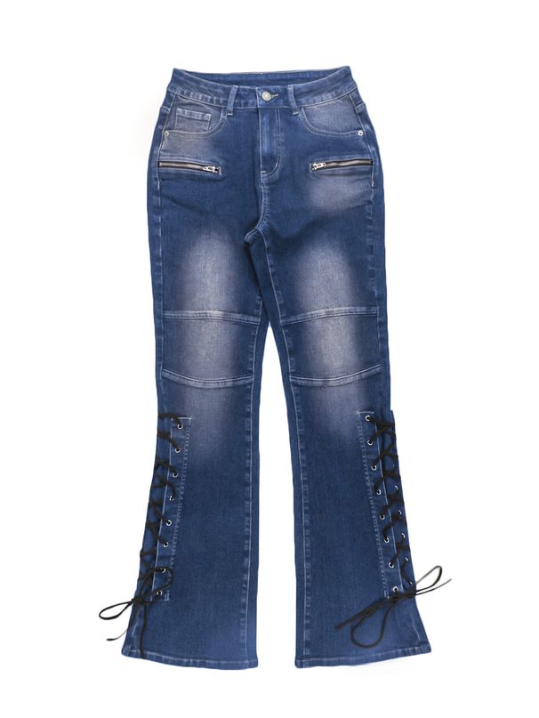 Women’s Clothing New High Waist Jeans Street Fashion Denim Pants Zipper Slim Fit Pants Women_mkmklike.com