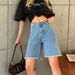 Women's Clothing High Waisted Stretch Jean Shorts For Summer_mkmklike.com