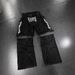 Men's Clothing Jeans Stitching Design Street Fashion Loose Wide Leg Trousers_mkmklike.com