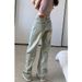 Light Color Narrow Wide Leg Jeans For Women Petite Summer New High Waist Loose 2026 Straight Floor-Length Pants Autumn_mkmklike.com